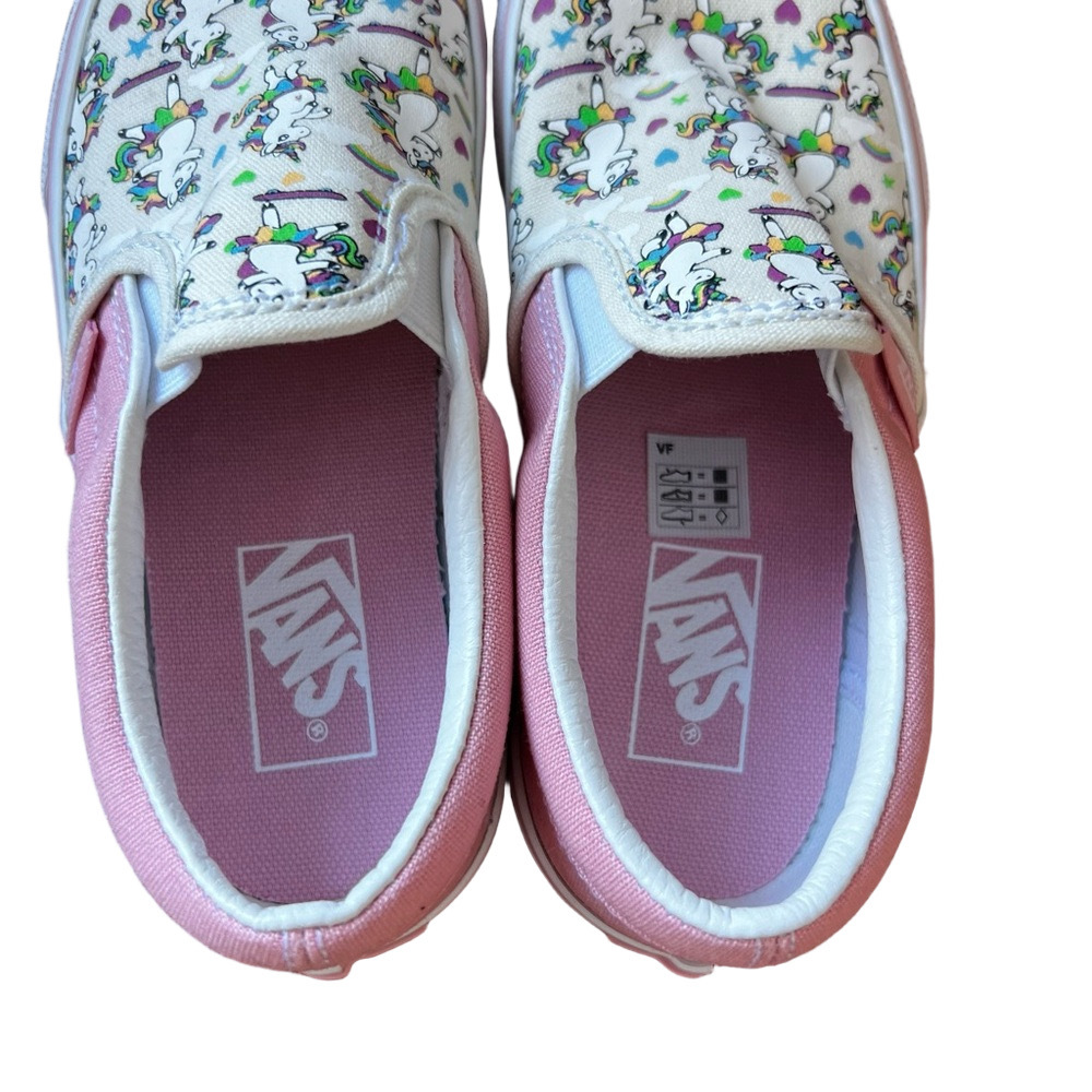 Vans NEW Kids Classic Slip On Dancing Unicorn Shoe Size 13 #B1879A - Picture 6 of 10